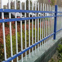 围墙护栏 B型 三横杆带圈 色彩鲜艳 美观大方图片_高清图_细节图-南京银诚护栏制造厂 -